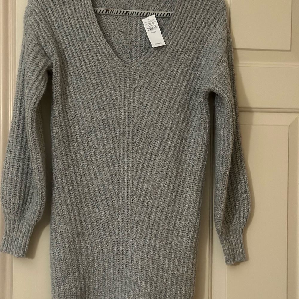 American Eagle Outfitters Heather Gray Knit Dress